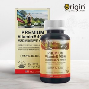 [오리진] 프리미엄 비타민E 400IU (550mg*90캡슐)