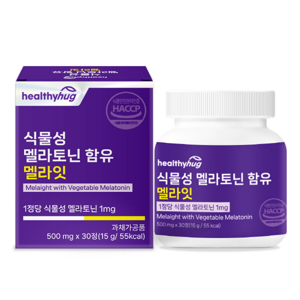 [헬씨허그] 식물성 멜라토닌 함유 멜라잇 (500mg*30정)