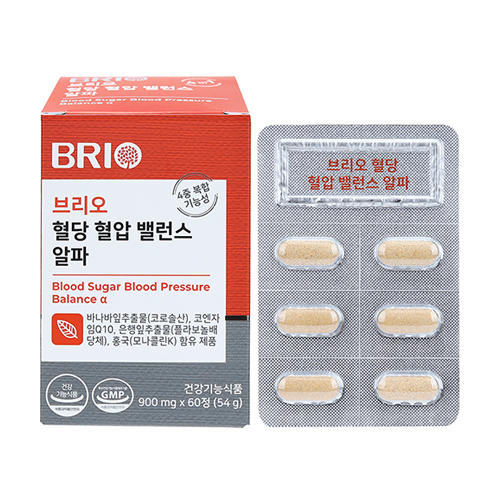 [브리오] 혈당 혈압 밸런스 알파 (900mg*60정)