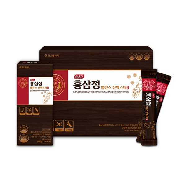 [코오롱제약] 6년근 홍삼정 밸런스 진액스틱 (10g*30포)