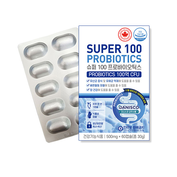 [PDH] 슈퍼 100 프로바이오틱스 (500mg*60캡슐)