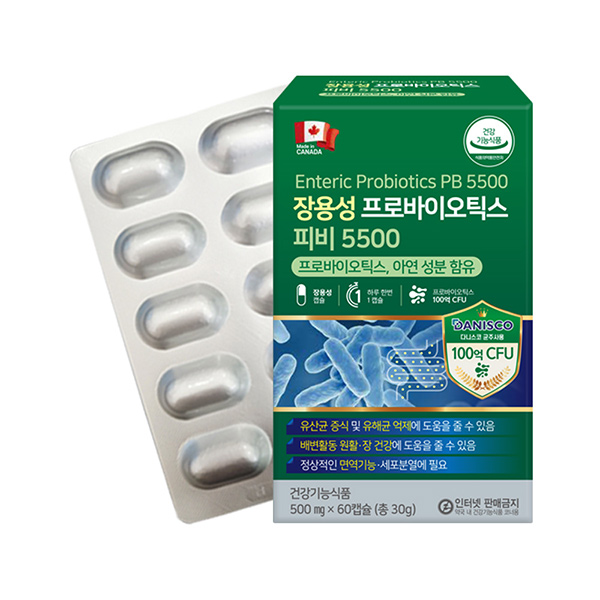 [PDH] 장용성 프로바이오틱스 PB 5500 (500mg*60캡슐)