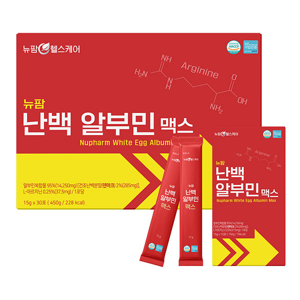 [뉴팜헬스케어] 난백 알부민 맥스 (15g*30포)