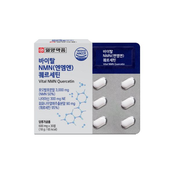 [일양약품] 바이탈 NMN(엔엠엔) 퀘르세틴 (600mg*30정)