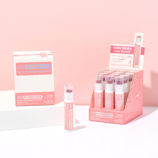 [MK] 뷰티 글루콜라겐 부스터샷 (25ml*12병, 500mg*2정*12병)