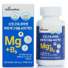 [네이처맥스] 신경 근육 관리엔 파워 마그네슘 400 맥스 (1,000mg*120정)