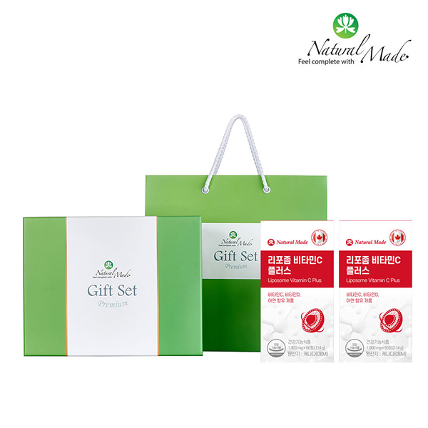 [네츄럴메이드] [선물세트] 리포좀 비타민C 플러스 (60정*2개입)