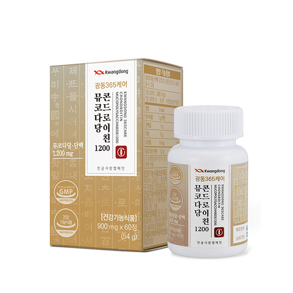 광동 365케어 뮤코다당 콘드로이친 1200 (900mg*60정)