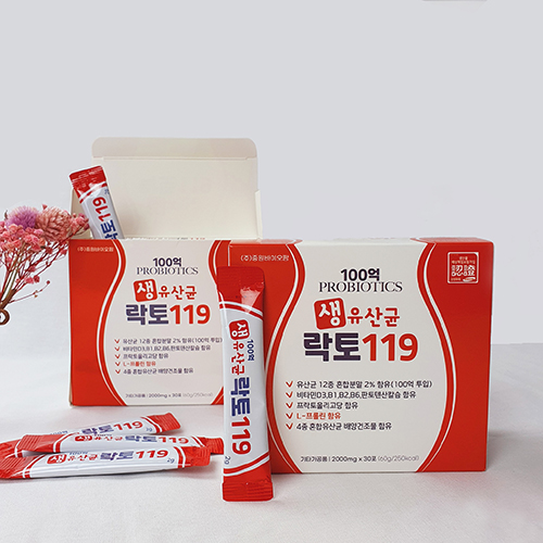 중원바이오팜 100억 생 유산균 락토119 30포