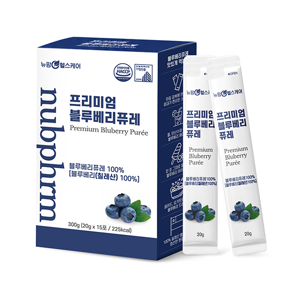 [뉴팜헬스케어] 프리미엄 블루베리 퓨레 (20g*15포)